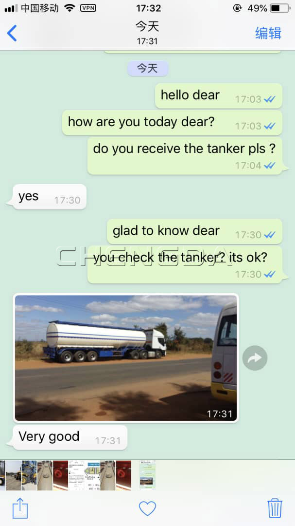 Chengda 45000 Liter Fuel Tanker Trailer