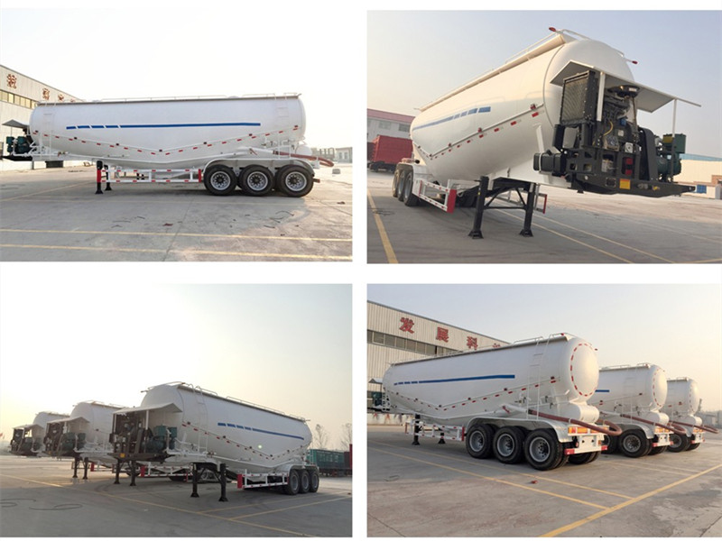 3 Axles 45 Cubic Cement Powder Trailer